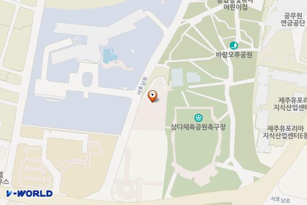 국토교통인재개발원 인근 공영주차장 위치 지도 — 제주특별자치도 서귀포시 서호동 1603