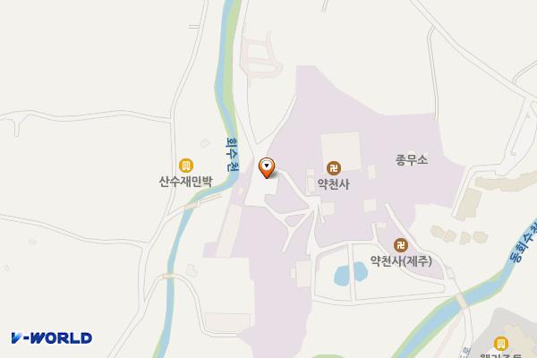 약천사 위치 지도 — 제주특별자치도 서귀포시 대포동 1156