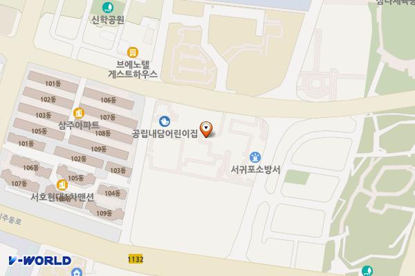 서귀포시 지역자치복합가족센터 위치 지도 — 제주특별자치도 서귀포시 서호남로 12