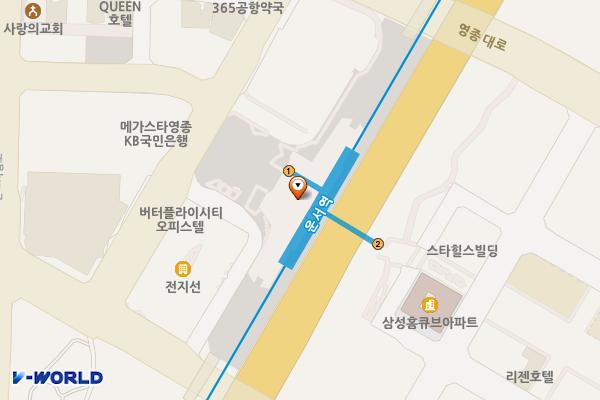 운서역 위치 지도 — 인천광역시 중구 흰바위로59번길 26