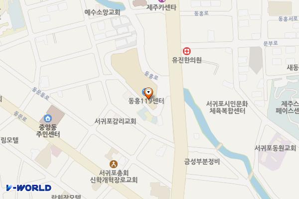 서귀포 문화광장 위치 지도 — 제주특별자치도 서귀포시 동홍로 31-7