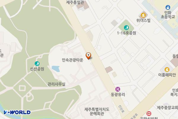 문예회관 위치 지도 — 제주특별자치도 제주시 동광로 69