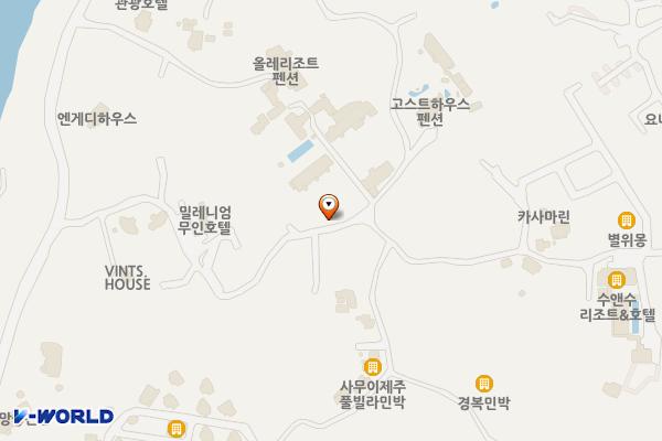 올레리조트 위치 지도 — 제주특별자치도 제주시 애월읍 부룡수길 33