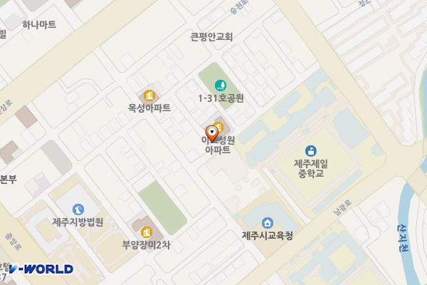 제주교육박물관 위치 지도 — 제주특별자치도 제주시 오복4길 25