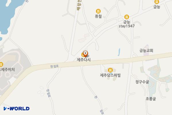 제갈양 위치 지도 — 제주특별자치도 제주시 한림읍 한림로 155
