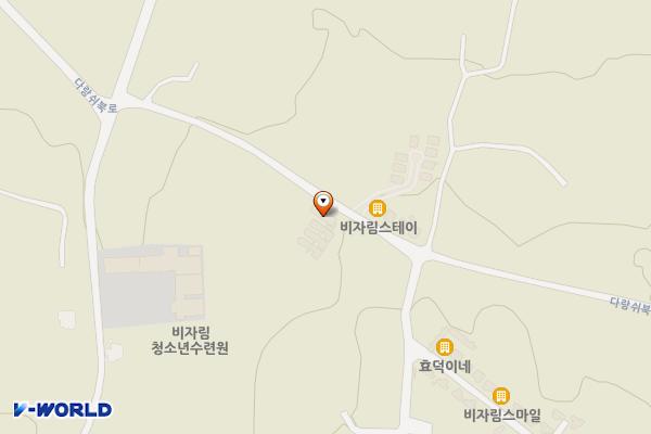 비자림베리멍펜션 위치 지도 — 제주특별자치도 제주시 구좌읍 다랑쉬북로 58