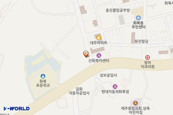 에이바우트커피 화북남문점 위치 지도 — 제주특별자치도 제주시 진서로 1