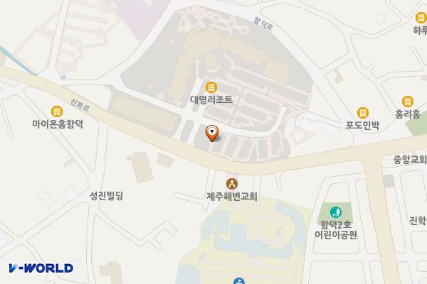 소노벨제주 위치 지도 — 제주특별자치도 제주시 조천읍 신북로 577