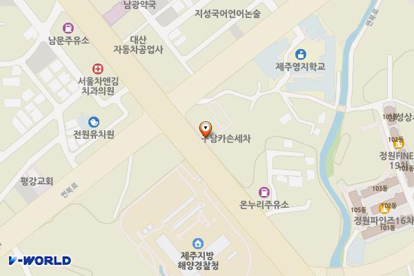 폴바셋 제주아라DT점 위치 지도 — 제주특별자치도 제주시 중앙로 393