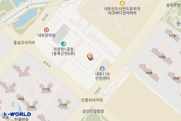 내포주차타워 위치 지도 — 충청남도 홍성군 홍북읍 신경리 1197