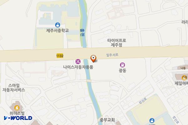 마트로 연동점 위치 지도 — 제주특별자치도 제주시 일주서로 7822