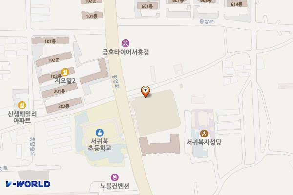홈플러스 서귀포점 위치 지도 — 제주특별자치도 서귀포시 중앙로 180