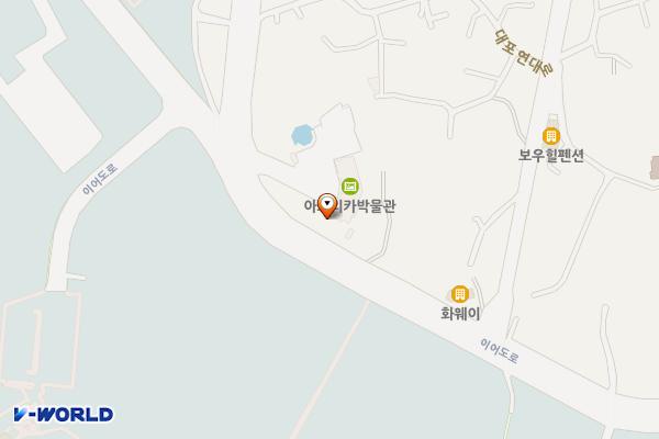 아프리카박물관 위치 지도 — 제주특별자치도 서귀포시 이어도로 49