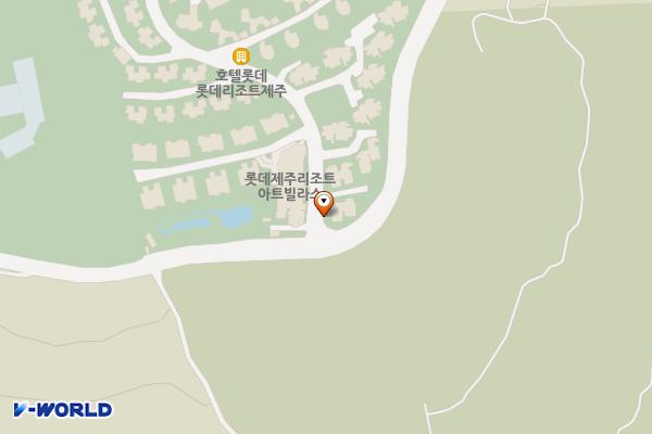 롯데아트빌라스제주 위치 지도 — 제주특별자치도 서귀포시 색달중앙로252번길 124