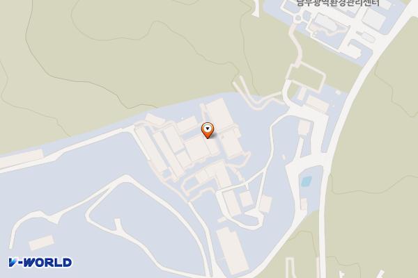제주도 광역폐기물 소각시설 위치 지도 — 제주특별자치도 서귀포시 산록남로1241번길 163