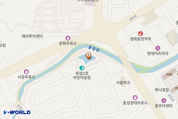 옥암리 공영주차장 위치 지도 — 충청남도 홍성군 홍성읍 옥암리 1256