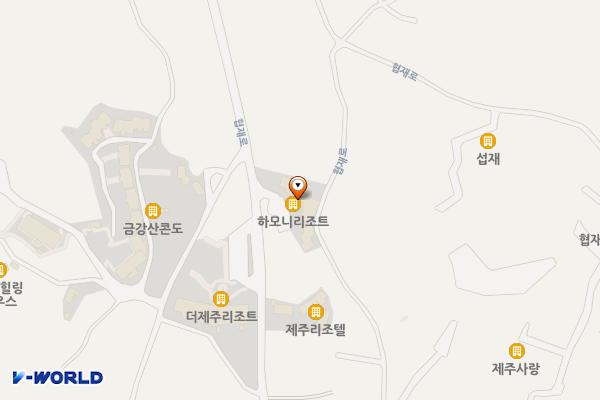 하모니리조트 위치 지도 — 제주특별자치도 제주시 한림읍 협재로 213