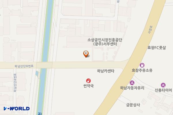 ㈜우리은행 하남공단금융센터 위치 지도 — 전남광주통합특별시 광산구 하남산단8번로 171