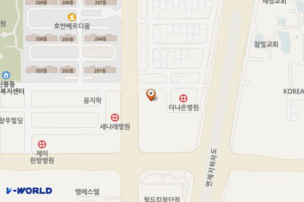 신용동 주차빌딩 위치 지도 — 전남광주통합특별시 북구 첨단연신로108번길 4