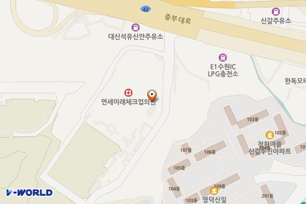 오토허브서비스 위치 지도 — 경기도 용인시 기흥구 중부대로 242-2