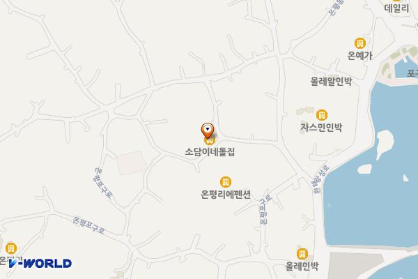소담이네돌집 위치 지도 — 제주특별자치도 서귀포시 성산읍 온평동로34번길 19