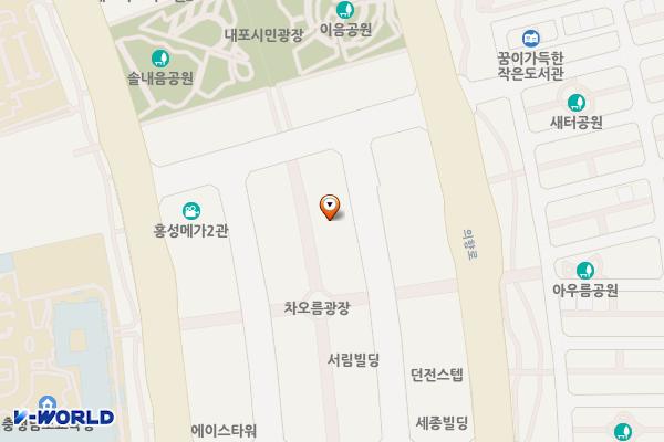 내포신도시 중심상업지역 임시공영주차장1 위치 지도 — 충청남도 홍성군 홍북읍 신경리 564, 567