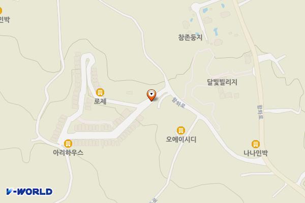 제주조천스위스마을 위치 지도 — 제주특별자치도 제주시 조천읍 함와로 566-27