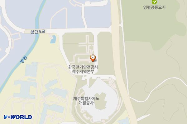 한국전기안전공사 제주지역본부 위치 지도 — 제주특별자치도 제주시 첨단로8길 86-9