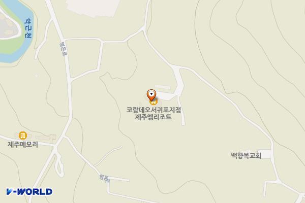 제주M리조트 위치 지도 — 제주특별자치도 서귀포시 중산간서로157번길 28-6