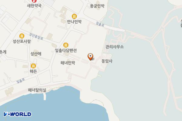 성산일출봉 공영주차장 위치 지도 — 제주특별자치도 서귀포시 성산읍 일출로 284-6