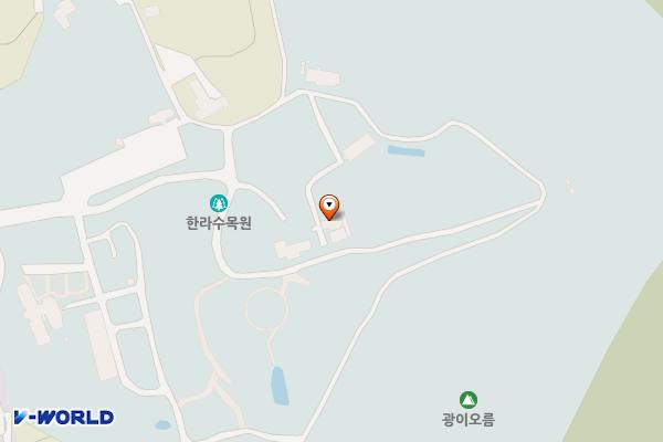 한라수목원 위치 지도 — 제주특별자치도 제주시 수목원길 72
