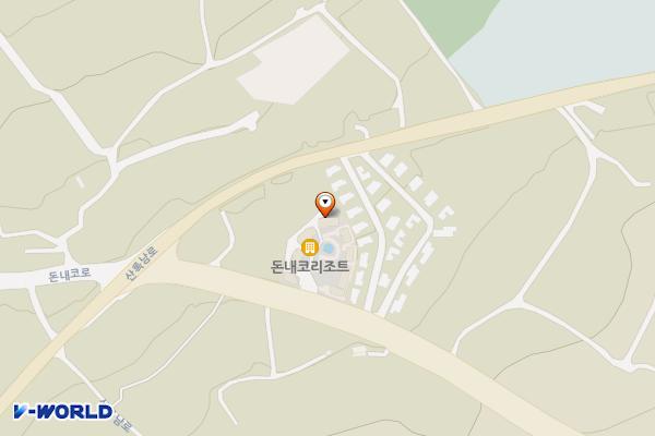 돈내코힐리조트 위치 지도 — 제주특별자치도 서귀포시 돈내코로 180