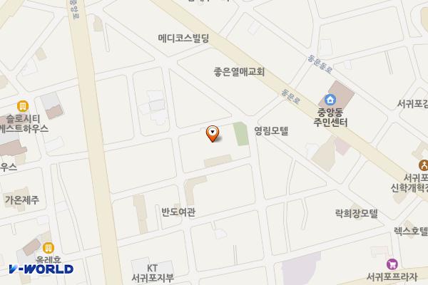 서귀포시 매일시장 공영주차장 위치 지도 — 제주특별자치도 서귀포시 중앙로62번길 18