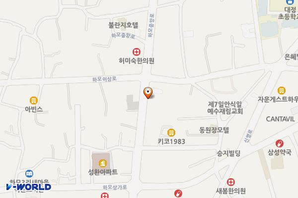 대정감협 인근 공영주차장 위치 지도 — 제주특별자치도 서귀포시 대정읍 하모리 964-2