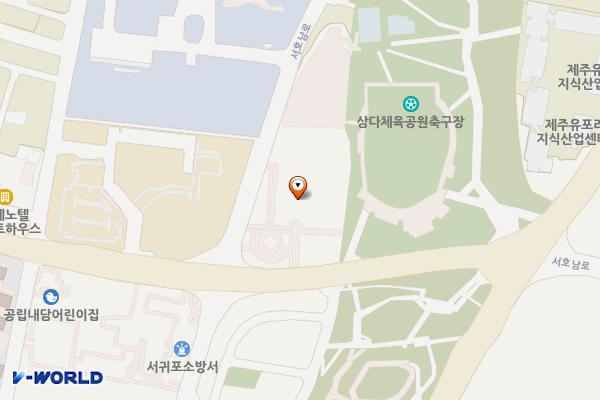 국토교통부 인재개발원 앞 주차장 위치 지도 — 제주특별자치도 서귀포시 서호동 1603
