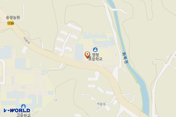영평초등학교 위치 지도 — 제주특별자치도 제주시 아봉로 225