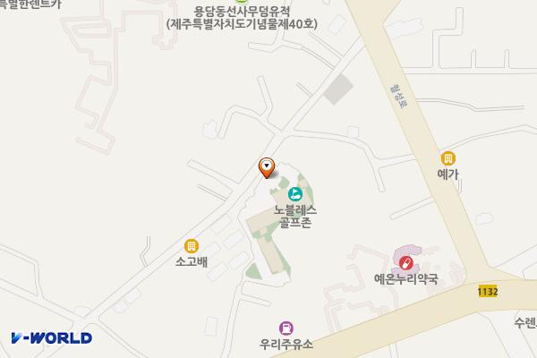 제주노블레스관광호텔 위치 지도 — 제주특별자치도 제주시 월성로4길 19