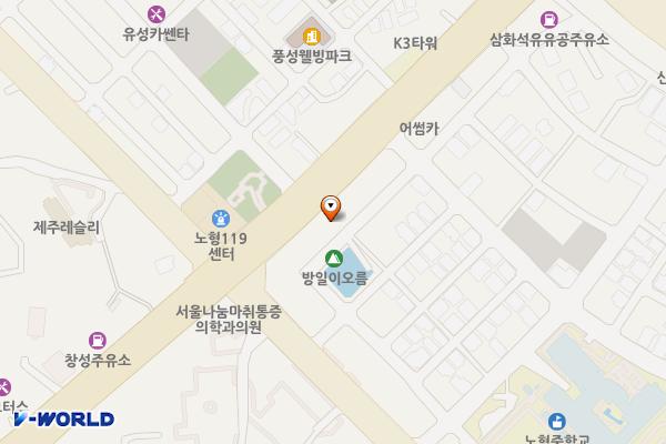 현대자동차 서제주대리점 위치 지도 — 제주특별자치도 제주시 노형로 336