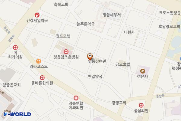 새암로 공영주차장 위치 지도 — 전북특별자치도 정읍시 수성동 575-5