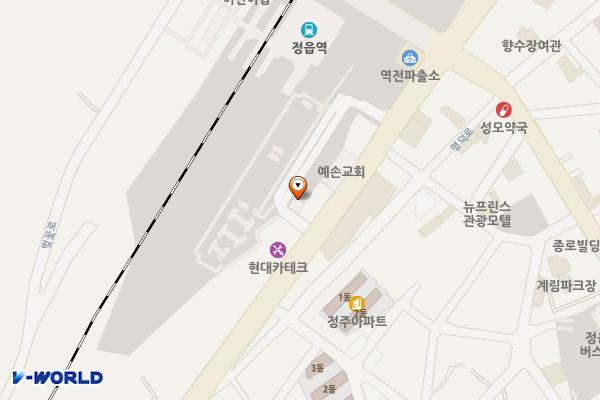 정읍역 택시종사자쉼터 위치 지도 — 전북특별자치도 정읍시 서부산업도로 283-1