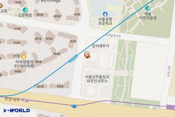 남북통합문화센터 위치 지도 — 서울특별시 강서구 마곡서1로 56