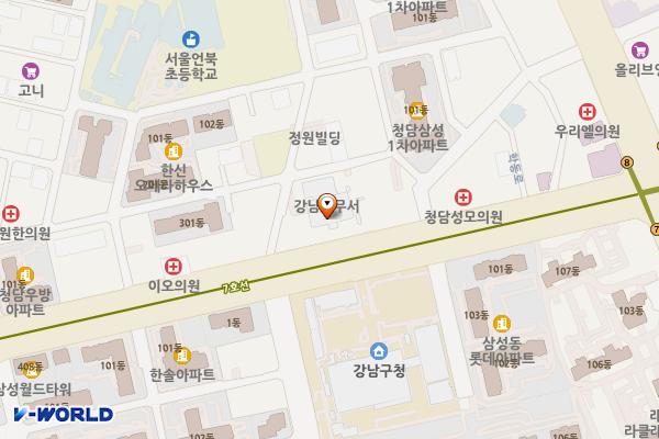 강남세무서2 위치 지도 — 서울특별시 강남구 학동로 425
