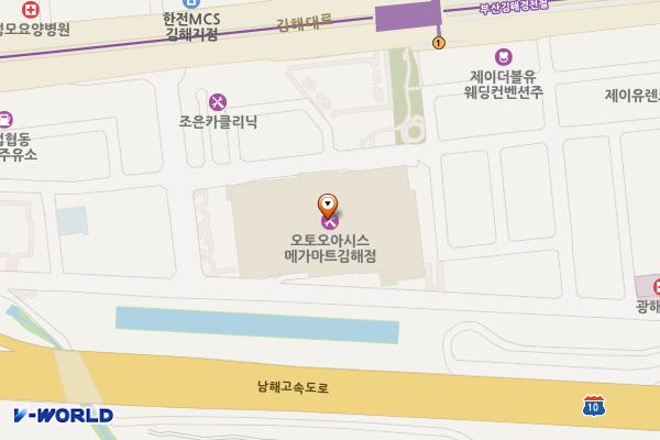 메가마트 김해점 위치 지도 — 경상남도 김해시 김해대로2492번길 20