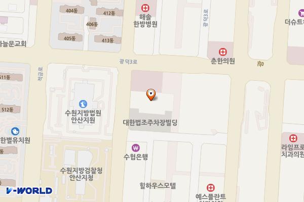 경기안산한남법조빌딩 위치 지도 — 경기도 안산시 단원구 광덕서로 82