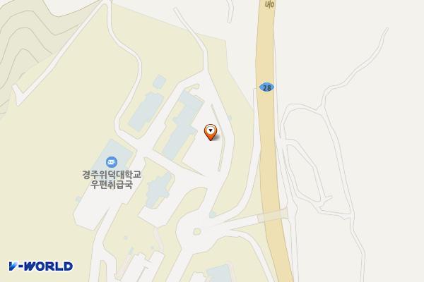 경북경주위덕대학교1 위치 지도 — 경상북도 경주시 강동면 동해대로 261