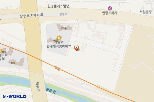 경기고양힐스테이트삼송역스칸센3블럭1 위치 지도 — 경기도 고양시 덕양구 삼송로 238