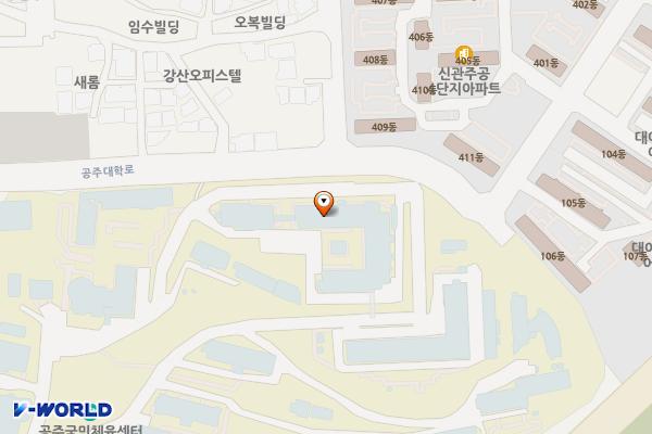 충남공주대학교간호보건관 위치 지도 — 충청남도 공주시 공주대학로 56