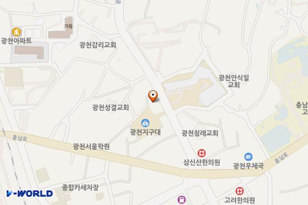광천 신진리 광천지구대 주차장 위치 지도 — 충청남도 홍성군 광천읍 신진리 463-4