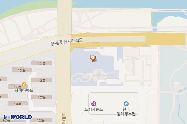 대전서구한국방송공사방송총국 위치 지도 — 대전광역시 서구 둔산대로117번길 128