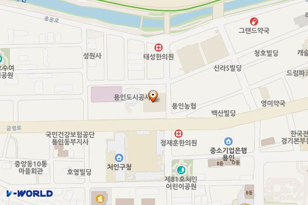 경기용인농협파머스마켓 위치 지도 — 경기도 용인시 처인구 금령로55번길 3